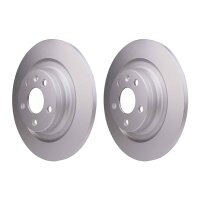 2 Brake Discs full Ø 63.6 mm 12 mm HELLA suitable...