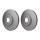 2 Brake Discs internally ventilated Ø 69 mm 28 mm HELLA for e.g. HYUNDAI SANTA