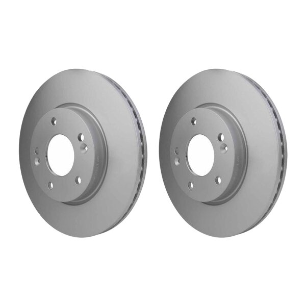 2 Brake Discs internally ventilated Ø 69 mm 23 mm HELLA for e.g. KIA CEED