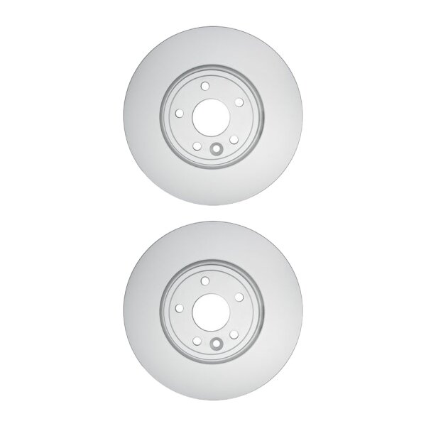 2 Brake Discs internally ventilated Ø 63.5 mm 28 mm HELLA for JAGUAR XE