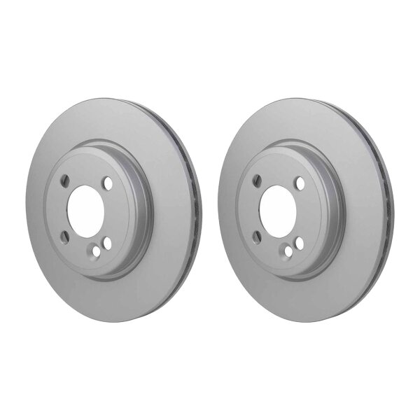 2 Brake Discs internally ventilated Ø 64.1 mm 22 mm HELLA for e.g. MINI MINI