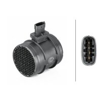 Mass air flow sensor pipe socket 4-pin HELLA
