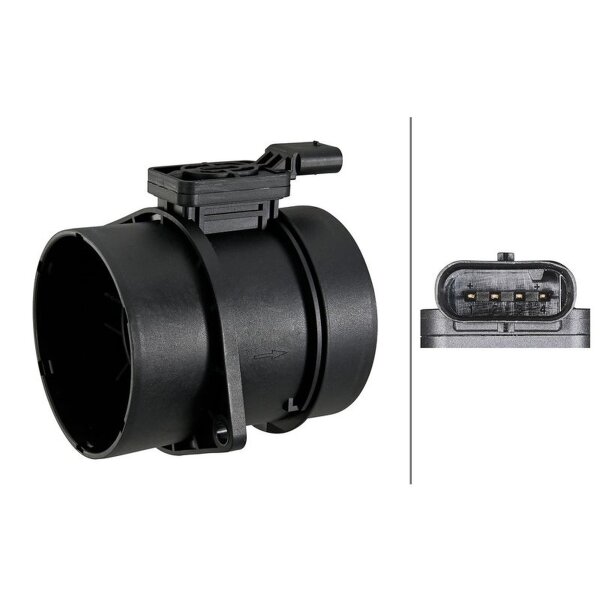 Luftmassenmesser Rohrstutzen 4-polig HELLA für u.a. MERCEDES-BENZ SPRINTER