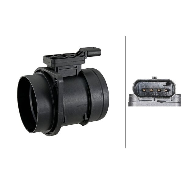 Mass Air Flow Sensor 4-pin HELLA pipe socket for SKODA OCTAVIA and others