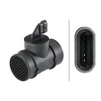 Mass air flow sensor tube socket 5-pin HELLA for e.g. OPEL Astra G notchback