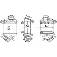 Ladeluftkühler Keilrippenriemenscheibe 119mm MAHLE für BMW 5