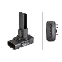 Mass air flow sensor screwed 5-pin HELLA for e.g. LAND ROVER Discovery IV