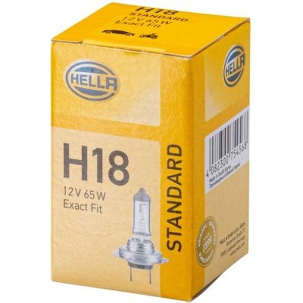 Glühlampe 12 V 65 W H18 Halogen PY26d-1 glasklar HELLA STANDARD für u.a. FORD