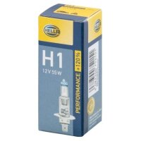 Bulb Headlight 12 V 55 W H1 P14.5s crystal clear HELLA...