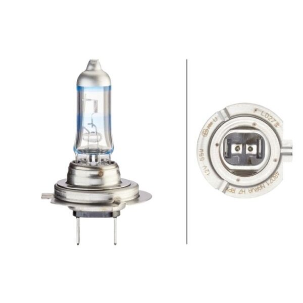 Bulb 12 V 55 W H7 PX26d crystal clear HELLA PERFORMANCE +120% for FIAT