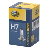 Bulb 12 V 55 W H7 PX26d crystal clear HELLA PERFORMANCE...