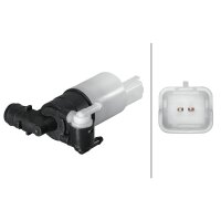 Windshield Washer Pump 12 V 2-pole HELLA for PEUGEOT PARTNER and others