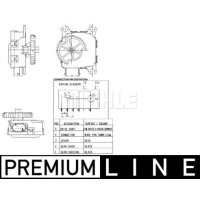 Electric blending flap control element MAHLE for SEAT...