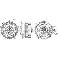 Interior blower MAHLE for BMW 7 (E65/ E66/ E67)