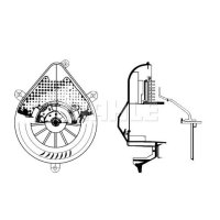 Interior blower with integrated regulator MAHLE for...