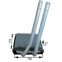 Wärmetauscher Innenraumheizung 110mm MAHLE für KIA PICANTO I