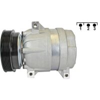 Kompressor Klimaanlage Keilrippenriemenscheibe 124mm MAHLE für RENAULT MEGANE I