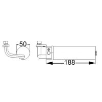 Trockner Klimaanlage 110mm MAHLE für NISSAN QASHQAI...