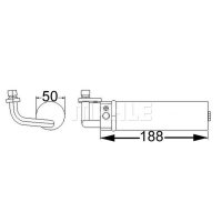 Trockner Klimaanlage 110mm MAHLE für NISSAN QASHQAI...