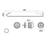 Dryer air conditioning with accessories with sealing ring...