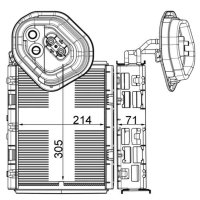 Verdampfer Klimaanlage MAHLE für MERCEDES S-KLASSE