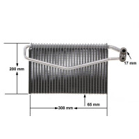 Evaporator air conditioning 307 mm - 200 mm MAHLE for e.g. MB ACTROS