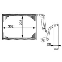 Verdampfer Klimaanlage MAHLE für BMW 1