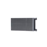 Heat exchanger for interior heating alu 370 mm - 194 mm MAHLE for e.g. MAN TGA