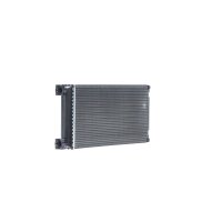 Heat exchanger for interior heating alu 370 mm - 194 mm MAHLE for e.g. MAN TGA