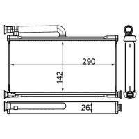 Wärmetauscher Innenraumheizung MAHLE für AUDI...