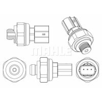 Druckschalter Klimaanlage MAHLE für HONDA CR-V III (RE_)