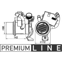 Cooler exhaust gas recirculation with EGR valve MAHLE for...