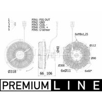 Kupplung Kühlerlüfter MAHLE für CASE IH