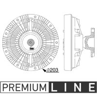 Fan clutch MAHLE CFC 240 000P