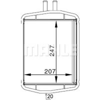 Wärmetauscher Innenraumheizung MAHLE für FORD...