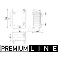 Intercooler right MAHLE for BMW 7 (G11/ G12)