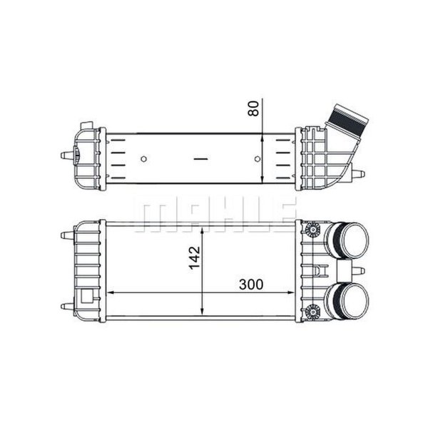 Ladeluftkühler MAHLE für CITROËN DS3