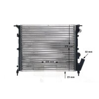 Radiator engine fins mechanically joined 430 mm - 396 mm MAHLE for RENAULT RAPID