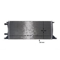 Niedertemperaturkühler Rippen gelötet 643mm-436mm MAHLE für u.a. MB GLE