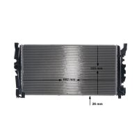 Radiator engine cooling fins brazed 882 mm - 355 mm MAHLE for e.g. BMW 2 Series