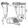 Coolant expansion tank with sensor MAHLE for AUDI A4 B8 (8K2)
