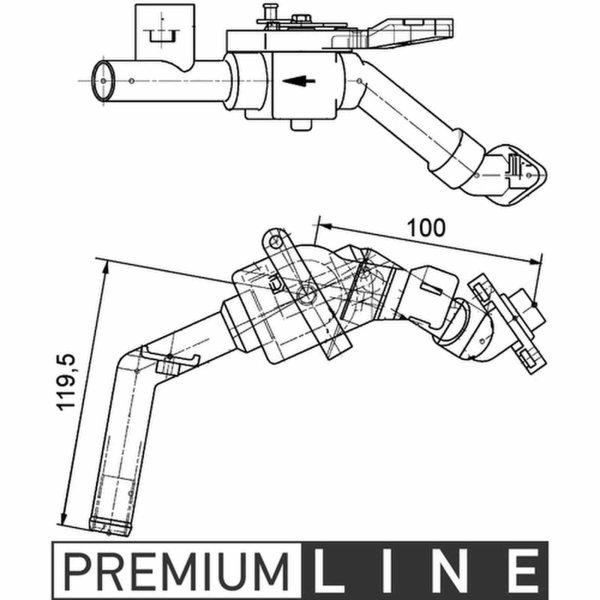 Coolant control valve MAHLE for MERCEDES VARIO platform/chassis