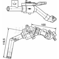 Coolant control valve MAHLE for MERCEDES VARIO platform/chassis