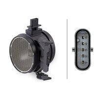 Mass air flow sensor, screwed 5-pin HELLA for MERCEDES-BENZ C-Class and others
