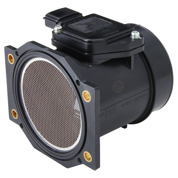 Mass air flow sensor screwed 3-pin HELLA for e.g. NISSAN Almera I Hatchback