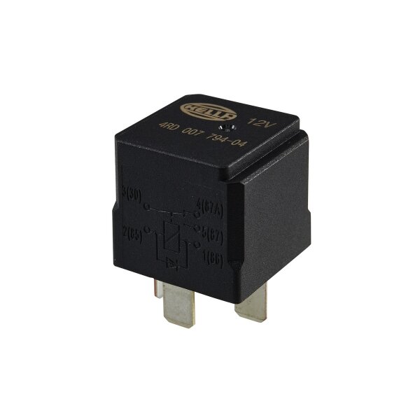 Relay Operating Current 12 V changeover contact 5-pole HELLA for e.g. VOLVO