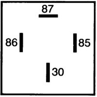 Relay Operating Current 12 V NO contact 4-pole HELLA for BOBCAT and others