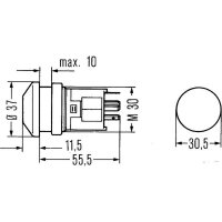 Switches push-button actuation 4-connections HELLA...