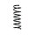 Suspension Spring Rear Axle Coil spring with constant wire diameter SPIDAN for FORD S-Max