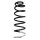 Suspension Spring Rear Axle Coil spring with constant wire diameter SPIDAN for e.g. CITROËN Berlingo Multispace
